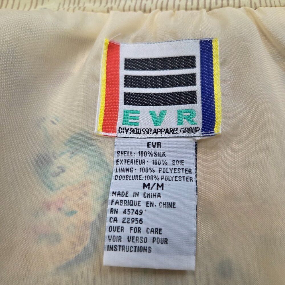 EVR Div Rousso Apparel Group vintage silk bomber jacket M - Picture 5 of 9